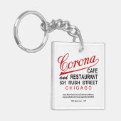 Corona Cafe en Restaurant, Chicago, IL Sleutelhanger (Voorkant Links)