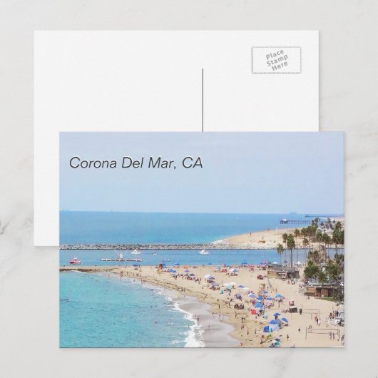 Corona Del Mar, CA Briefkaart (Voorkant / Achterkant)
