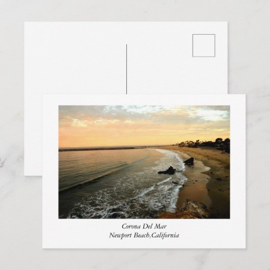 Corona Del Mar Newport Beach California Briefkaart (Voorkant / Achterkant)