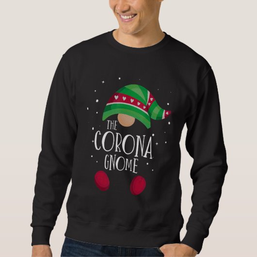 Corona Gnome Family Matching Christmas Pajamas Trui (Voorkant)