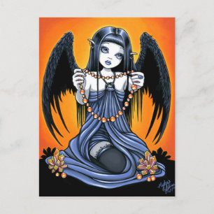 "Corona" Gothic Crystal Angel Art Briefkaart