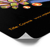 "Corona" Gothic Crystal Angel Art Poster (Hoek)