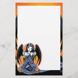 "Corona" Gothic Crystal Angel Art Stationery Briefpapier