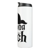 Corona heks Halloween, grappige Halloween, Thermosbeker (Geroteerd rechts)