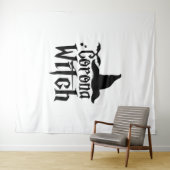 Corona heks Halloween, grappige Halloween, Wandkleed (In Situ (horizontaal))