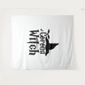 Corona heks Halloween, grappige Halloween, Wandkleed (Voorkant (horizontaal))