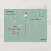 Corona Kerstfeestdag - Toilet Tree-lampjes Briefkaart (Achterkant)