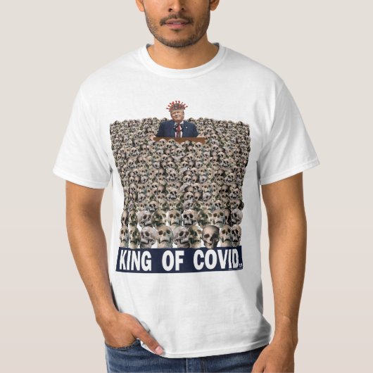 Corona King Trump COVID Corona T-shirt (Voorkant)