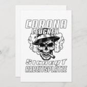 Corona Leugnen sichert arbeitsplätze Feestdagenkaart (Voorkant / Achterkant)