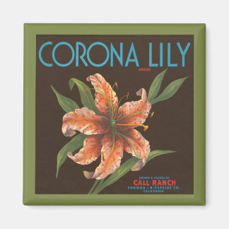 Corona Lily Merkmagneet Magneet