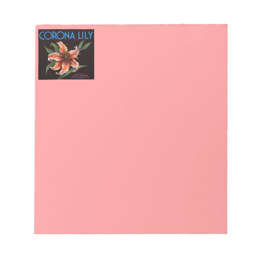 Corona Lily Notitieblok (Voorkant)