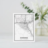 Corona Map Briefkaart (Staand voorkant)