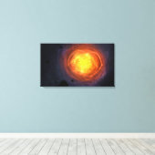 "Corona" omwikkeld doek Canvas Afdruk (Insitu (Houten vloer))