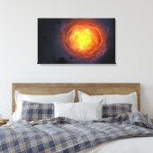 "Corona" omwikkeld doek Canvas Afdruk (Insitu (Slaapkamer))