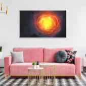 "Corona" omwikkeld doek Canvas Afdruk (Insitu (Woonkamer))
