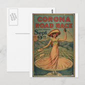 Corona Road Race - 1913 Briefkaart (Voorkant / Achterkant)