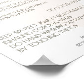 Corona Virus Advice Poster voor werkplek, startpun (Hoek)