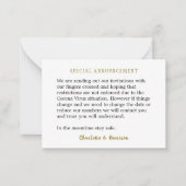 Corona Virus Berichtenbehuizing met Uitnodigingen (Voorkant)