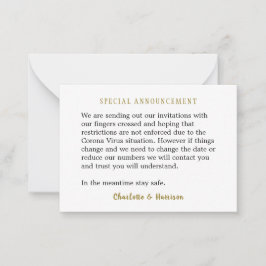 Corona Virus Berichtenbehuizing met Uitnodigingen