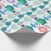 Corona Virus Bescherming Wrapping Papier (Hoek)