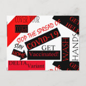 CORONA VIRUS BRIEFKAART (Voorkant)