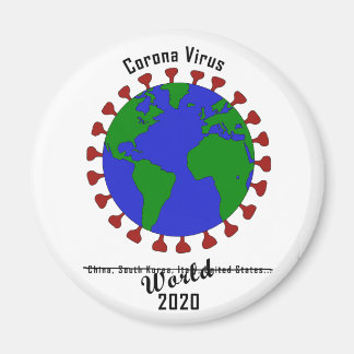 Corona Virus Magnet