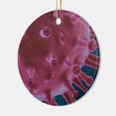 Corona Virus Microbiology Keramisch Ornament (Links)