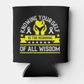 Corona Virus Mindfulness Design Blikjeskoeler (Voorkant)