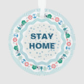 Corona Virus Pandemic World Ornament (achterkant)