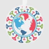 Corona Virus Pandemic World Ornament (voorkant)