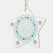 Corona Virus Pandemie Wereld Keramisch Ornament (Links)