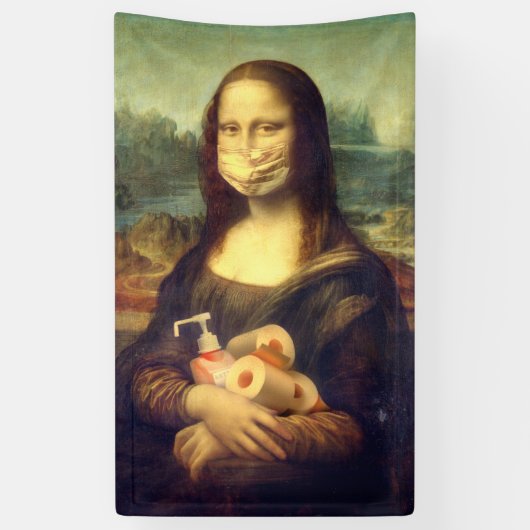 Corona Virus Portrait Spandoek (Verticaal)
