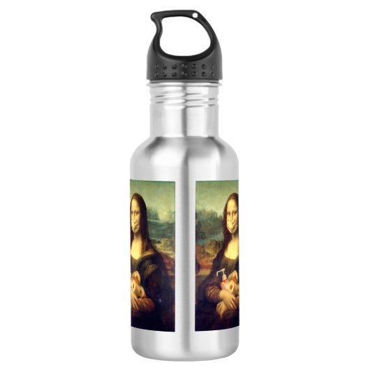 Corona Virus Portrait Waterfles (Achterkant)