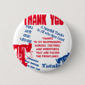 CORONA VIRUS RONDE BUTTON 5,7 CM (Voorkant)