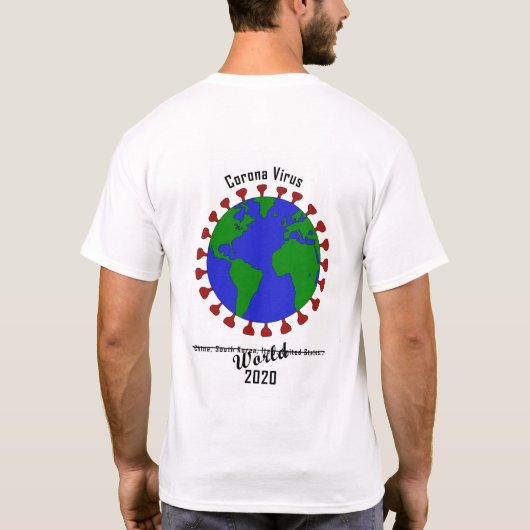 corona virus shirt (Achterkant)