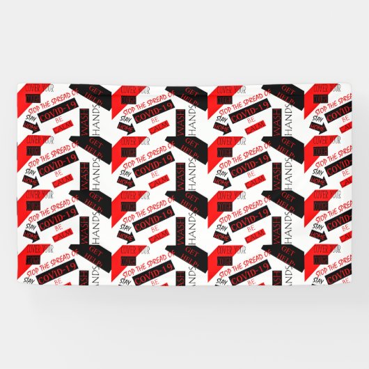 CORONA VIRUS SPANDOEK (Horizontaal)