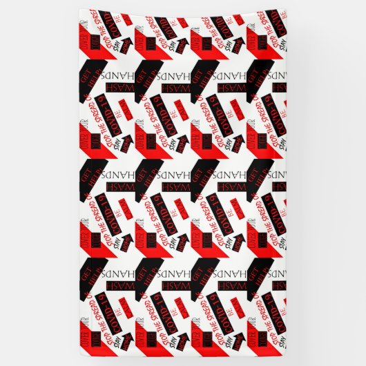 CORONA VIRUS SPANDOEK (Verticaal)