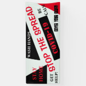 CORONA VIRUS SPANDOEK (Verticaal)