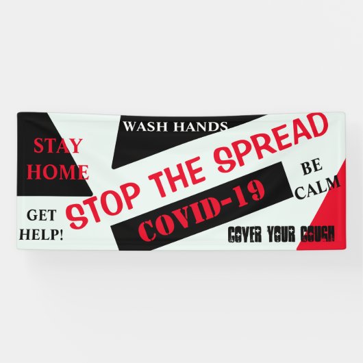 CORONA VIRUS SPANDOEK (Horizontaal)