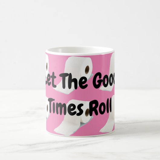 Corona Virus Toilet Roll Pink Koffiemok (Center)