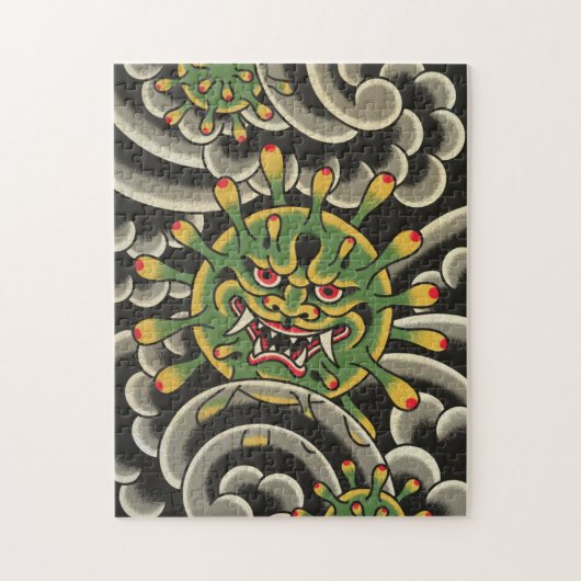 Corona-viruspuzzel Legpuzzel (Verticaal)