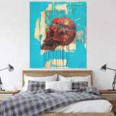 "Coronada Mortalidad #2" Canvas Afdruk (Insitu (Slaapkamer))