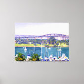 Coronado Bay Bridge Canvas Afdruk (Voorkant)