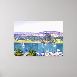 Coronado Bay Bridge Canvas Afdruk