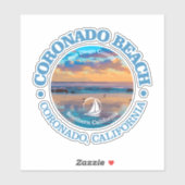 Coronado Beach (C) Sticker (Vel)