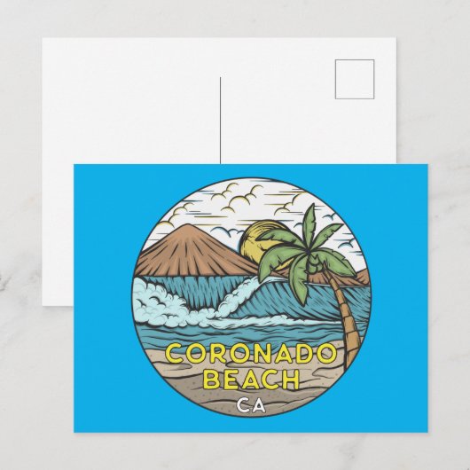Coronado Beach California  Briefkaart (Voorkant / Achterkant)
