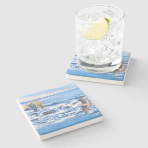 Coronado Beach California Playground Stenen Onderzetter