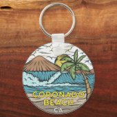 Coronado Beach California Sleutelhanger (Voorkant)