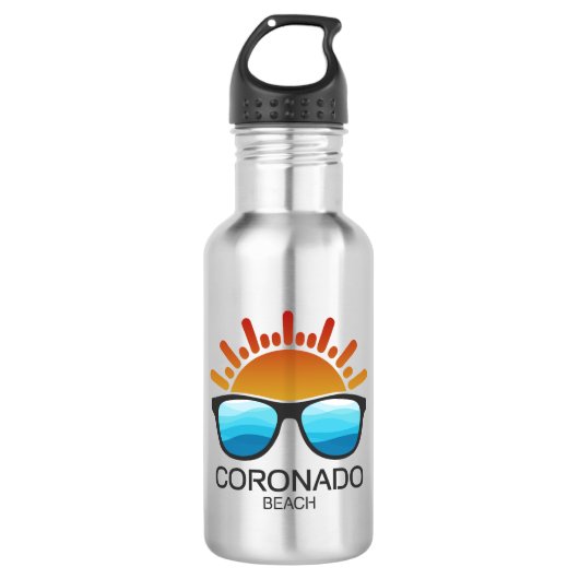 Coronado Beach California Zonnebril Waterfles (Voorkant)