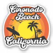 Coronado Beach, Californië Sticker (Voorkant)